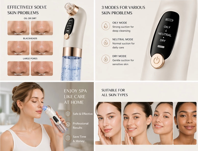 DermaVac Elite™ – Advanced Blackhead Remover