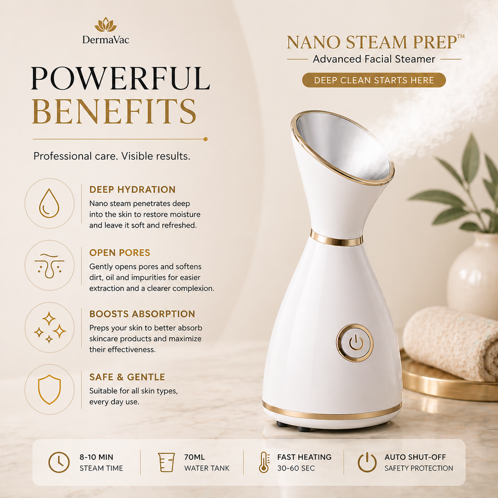 NanoSteam Prep™ - Nano Ionic Facial Steamer